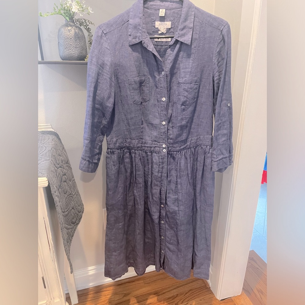 Ladies linen dress size 8 medium.
